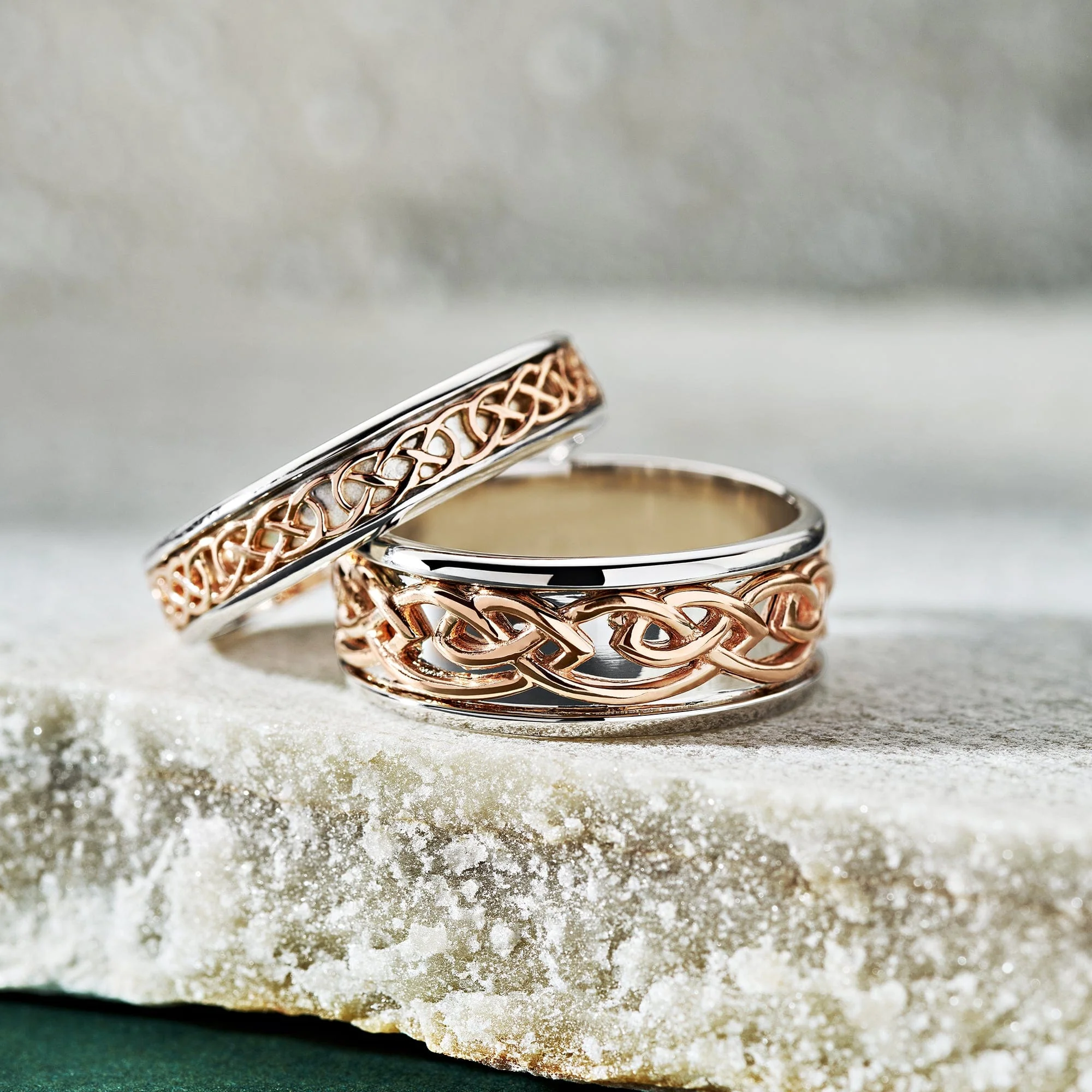 Royal Clogau® Sterling Silver Annwyl Wide Channel Ring - Image 3