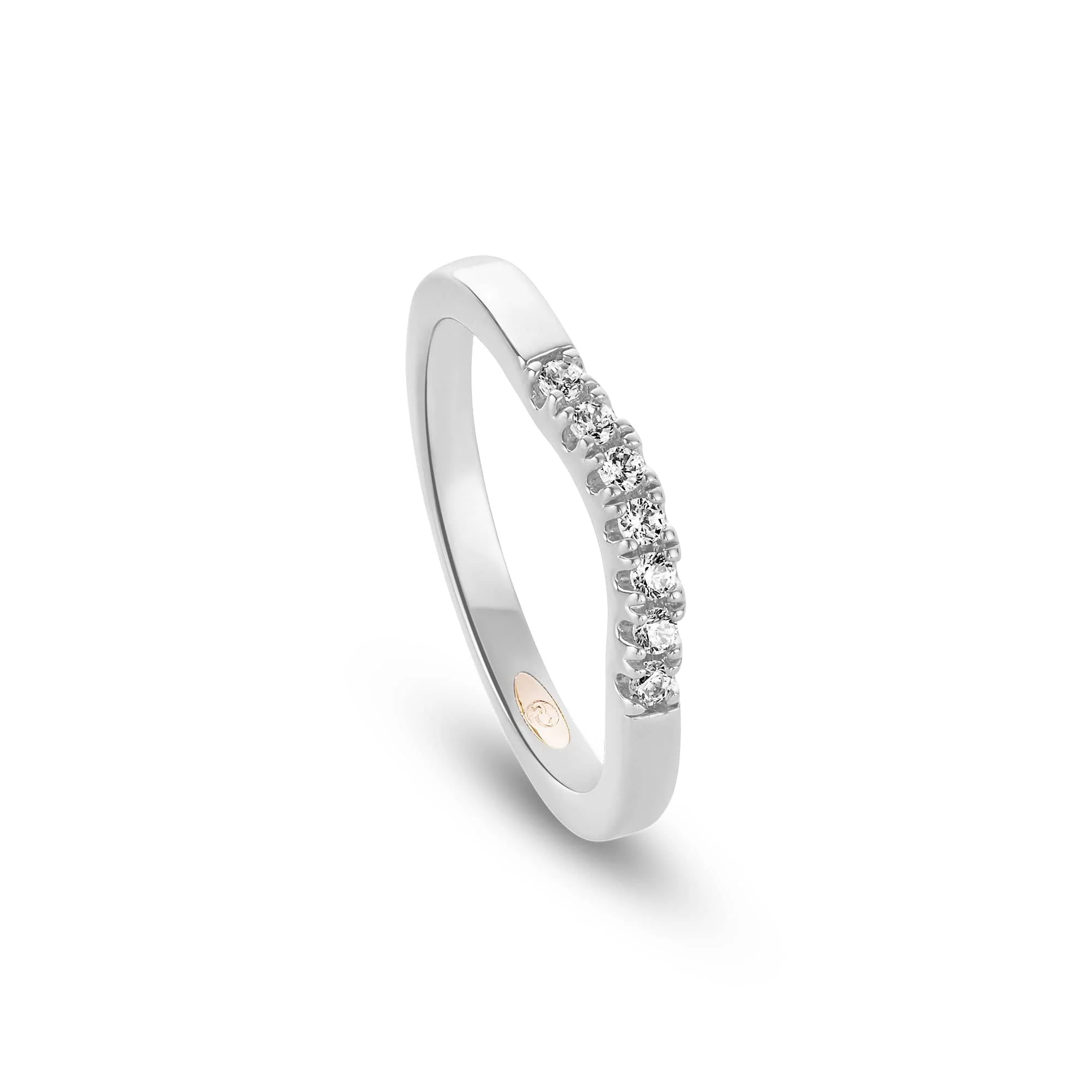 18ct White Gold Past Present FutureĀ® Wedding Ring